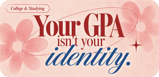 College and studying quote card.
